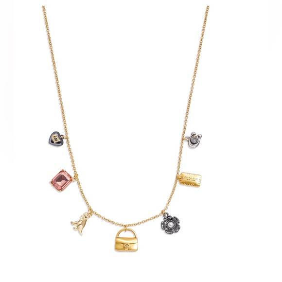 Coach Signature Mini Handbag Charm Necklace - Picture 3 of 7